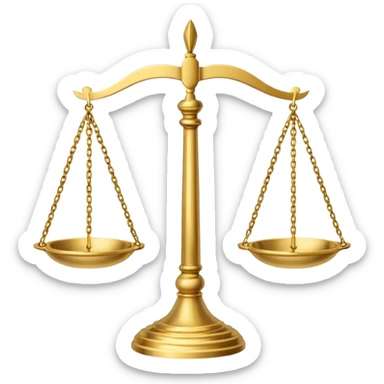 Courtroom Items, Scales of Justice – balance symbol of fairness

 sticker