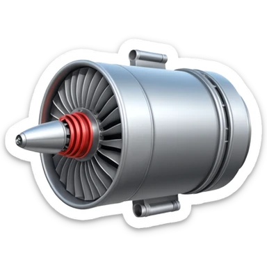 Generate a jet engine for the Russian drone "Geranium-3" sticker