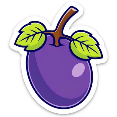 one individual grape berry sticker
