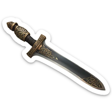 Magic Copper sword sticker