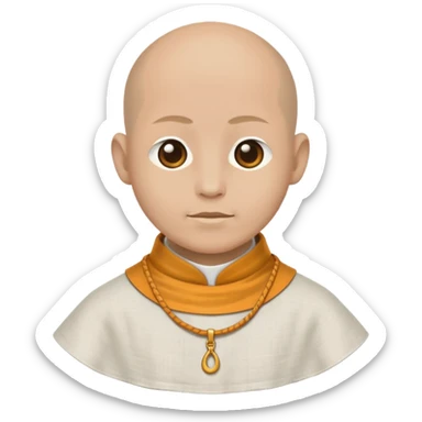 monk's collar sticker