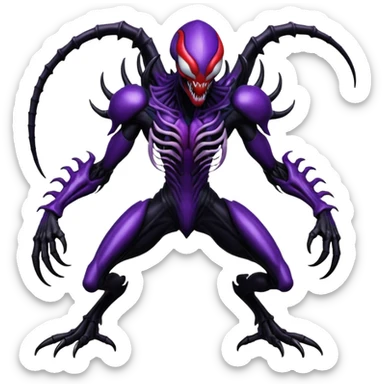 Venom-Xenomorph-Darkrai-Scizor-fusion, full body sticker