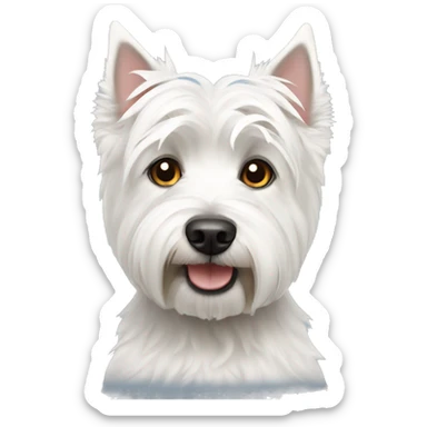 west highland white terrier dog emoji sticker