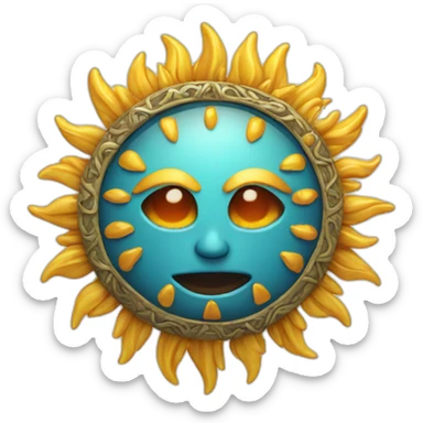 sun amulet sticker