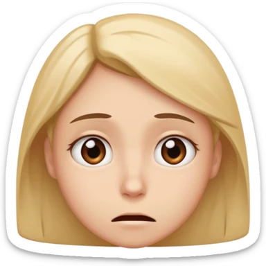 Quiero q sea una carita trizte q este mal pero q se vea feliz y en el fondo mal osea algo asi sticker