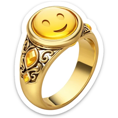 LoTR gold ring sticker