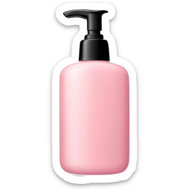Pastel pink shower gel sticker