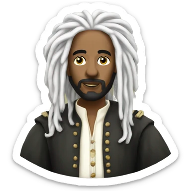 Rastafari classic shakespeare white sticker