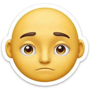 The look you give someone when you are tempted by something, know you shouldn’t do something but want to, afrer saying noooo we shouldn’t l, as if to say “or should we?” In classic yellow face emoji style. Sort of chin doen, slight smirk but downwards, and eyebrows up and eyes suggestive sticker
