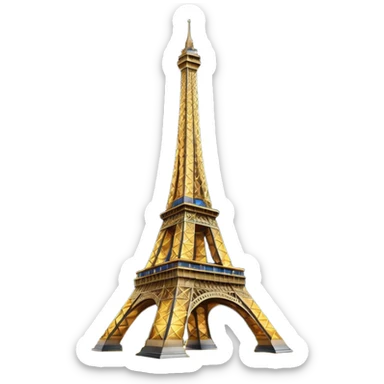 Eiffel Tower Night bright sticker