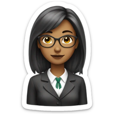 popular girl school  sticker