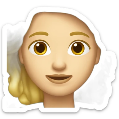 femme blond veniscien 40 ans tâche de rousseur sticker