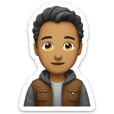 chico cayendo en un char sticker