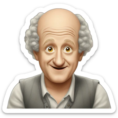 Young Larry fine of the three stooges sticker