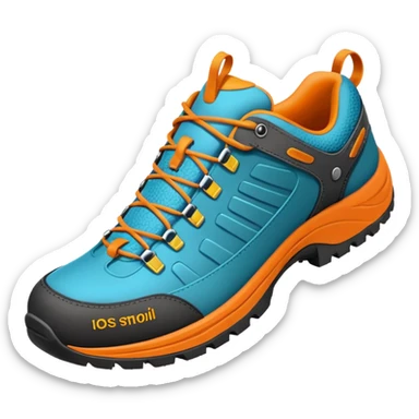 Colored treaking shoe sticker