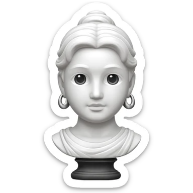 a marble statue sticker