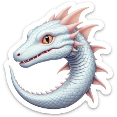 Pastel white frosty albino Salandit sticker