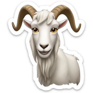 goat con brazos cruzados sticker