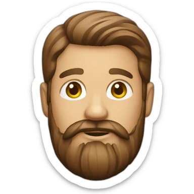 Bearded wood worker sticker