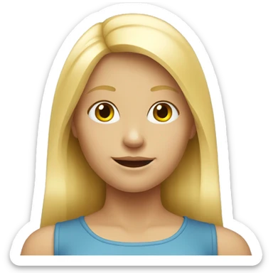 blond swedish girl  sticker