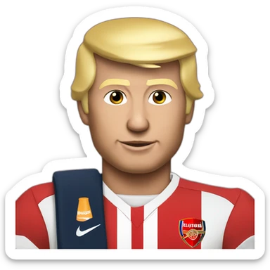 Arsenal football donald trump sticker
