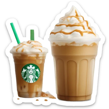Starbucks frappe with salted caramel  sticker
