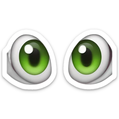 Burgundy dragon eyes green grey claws sticker