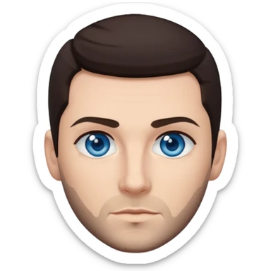 Shane Lynch with blue eyes, dark brown hair  sticker