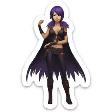 morrigan fullbody sticker