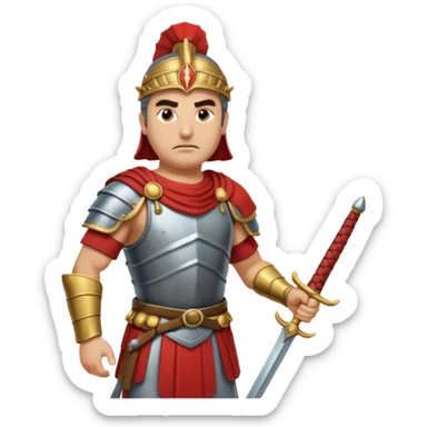 Famoso general cartagines de alto rango de la época púnica, estratega militar muy importante foto del cuerpo entero sticker