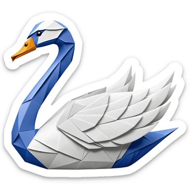 Origami swan like Prison Break version which Michel Scolfild made one. sticker