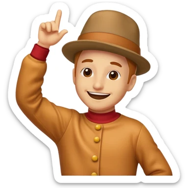 Create a wiener dabbing sticker