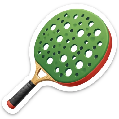 Emoji de una pelota de pickleball sticker