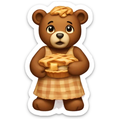 apple pie bear sticker