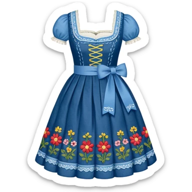Dirndl with no human just the dress sticker