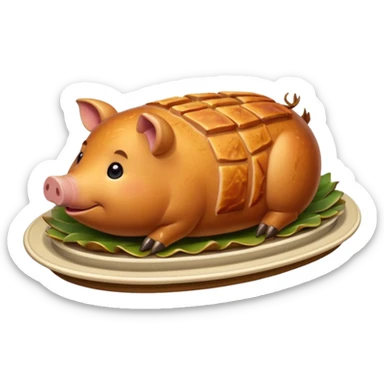 roasted joint of pork food sticker