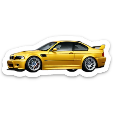 BMW M3 E46 GTR sticker