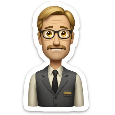 dwight white shrute sticker