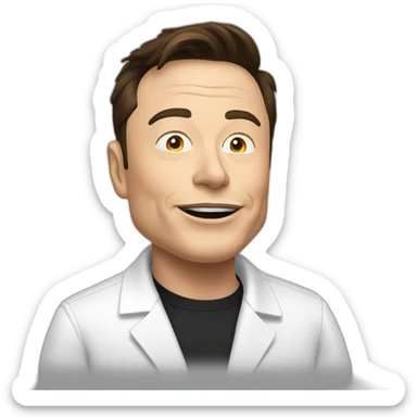 elon musk doing drugs, for educational purposes only, inclusiveness and positive, LGTBQ+ sticker