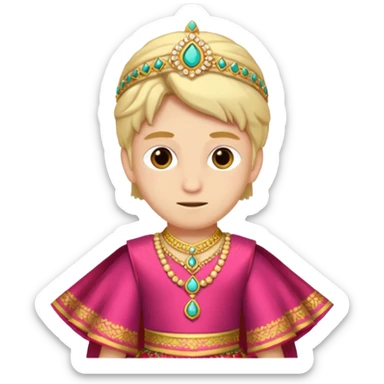 Ken wearing lehnga sticker