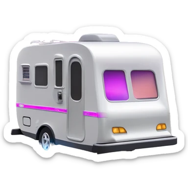 Barbie dream rv camper Fr-s Haunted Darth Vader’s ice cube race car with bright white headlights and light saber bumpers  sticker