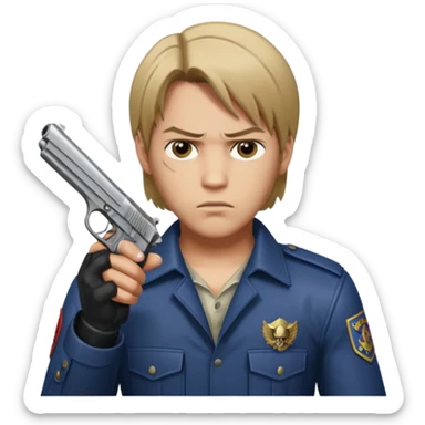 Leon s kennedy took his pistol sticker