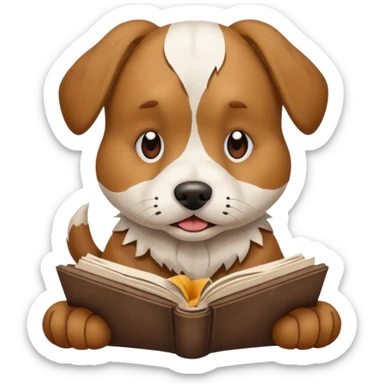 Dog eat homework sticker