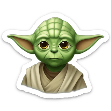 Yoda as an Arabian sticker