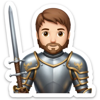 medieval knight sticker