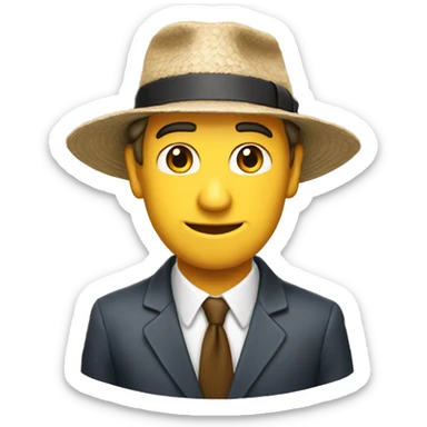 Greg hellfey wearing hat sticker