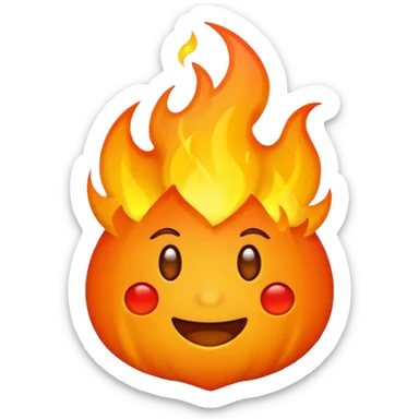 you want the ZWJ embedded inside the fire emoji sticker