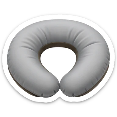 A plush travel pillow with gentle cushioning that wraps comfortably around the neck. sticker