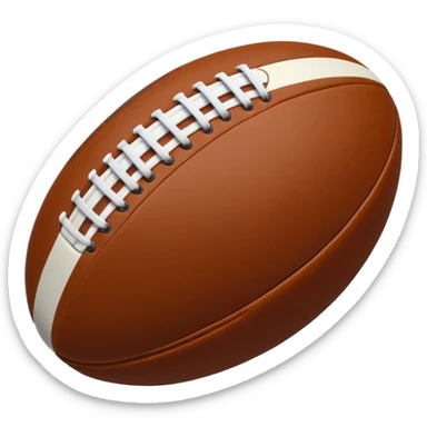 Rugby ball sticker
