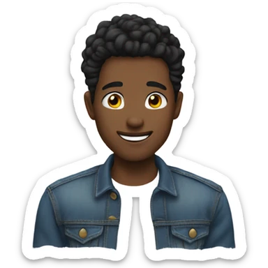 Emoji of heart ❤️ but Jean quality  sticker